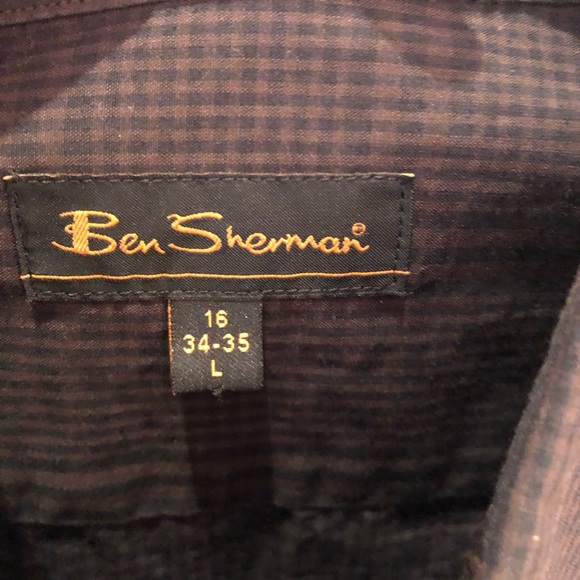 Ben Sherman Plaid Button Down Long Sleeve - Picture 3 of 6